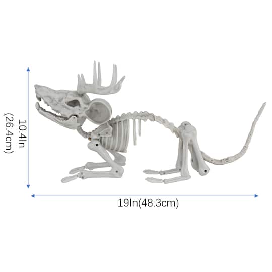 19" Animated Antler Mouse Skeleton by Ashland®
